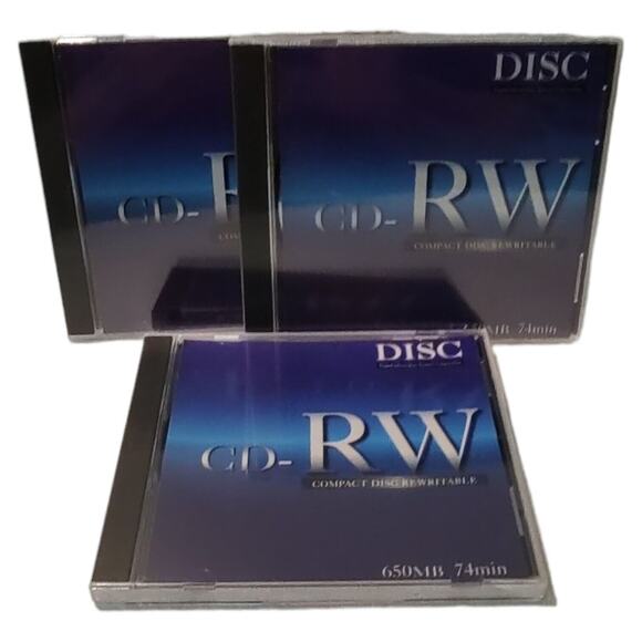 CD RW Disc 650MB 74 Min Bundle Of 3 - Picture 7 of 16